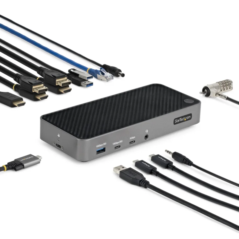 Billigare StarTech.com Dockningsstation 3 5, USB 3.2, HDMI