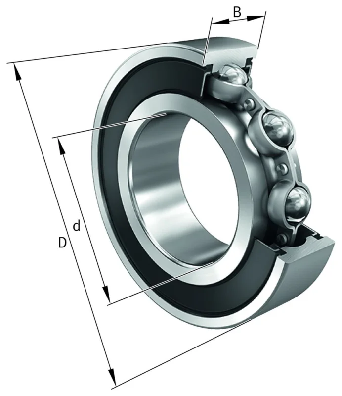 FAG Spårkullager, 25 mm ID, 62 mm UT, Löpring bredd 17 mm Begränsat erbjudande