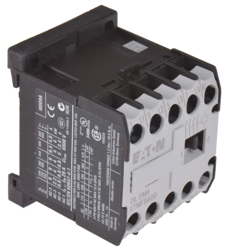 Populär Eaton DILEM 4 Kontaktor 4 polen 4 kW med 4 NO Kontakter, 9 A 230V ac Motorstyrning, Resistiv belastning, 230V ac