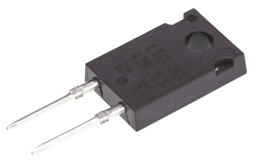 Vishay Radiell 47 Ω Motstånd 5 % 50 W Tjockfilm, LTO50 serien Populär