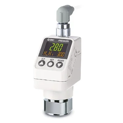 SMC Tryckgivare, arbetstryck max. 50 bar, IP67 12V dc, 24 V dc, För Gas, Vätska G 1/4 50 °C Trygg betalning