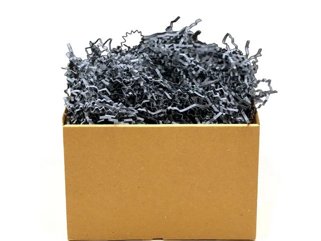 Endast idag Crinkle craft, svarta pappersstrimlor, 1