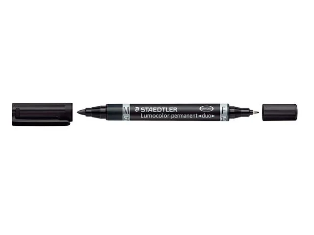 Köp nu Märkpenna LUMOCOLOR DUO perm. F M svart