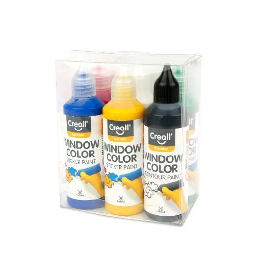 Snabb frakt Fönsterfärg CREALL 6x80ml