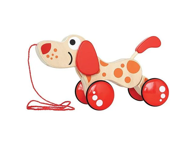 Dragleksak hund risnedsättning