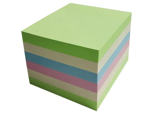 Notes LYRECO recycled 75x75mm sort. 6/fp Premium
