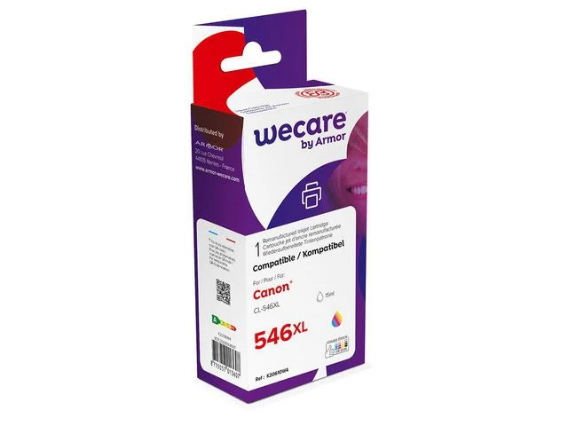 Bläckpatron WECARE CANON CL-546XL Färg Premium