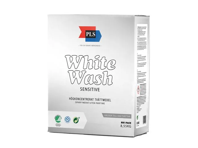 Begränsad tid Tvättmedel PLS White Sensitive 8,55kg