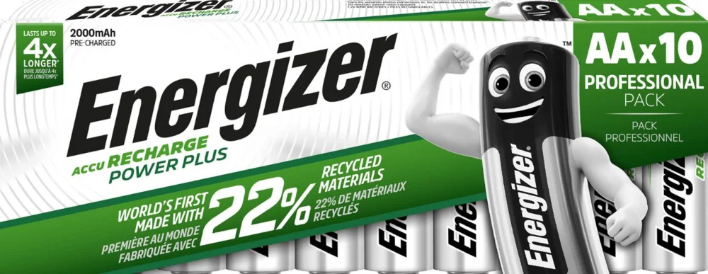 Batteri Laddbar ENERGIZER P-P AA 10/fp Endast idag