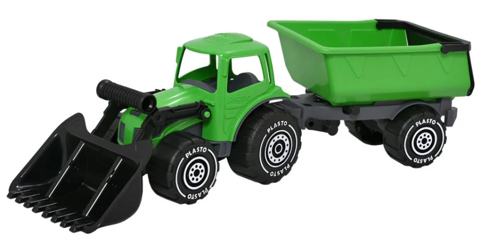 Traktor med frontlastare PLASTO 56cm Erbjudandepris