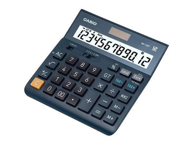 Bordsräknare CASIO DH-12ET svart Outlet