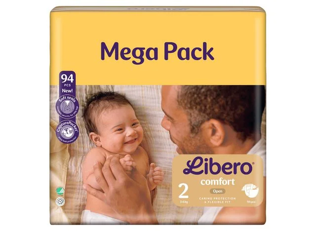 Blöja LIBERO Comfort 2 3-6kg 94/fp Expressleverans