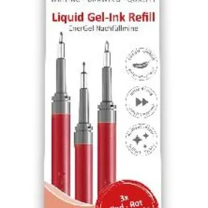 Refill PENTEL EnerGel needle röd 3/fp Erbjudande