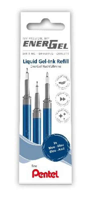 Refill PENTEL EnerGel needle blå 3/fp risnedsättning