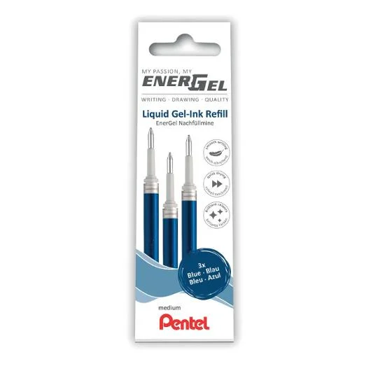 Bästa pris Refill PENTEL EnerGel LR7 0,7 blå 3/fp
