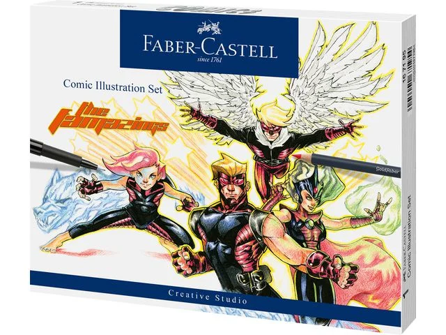 Fiberpenna Pitt Artist Manga Set 15delar Rabatter