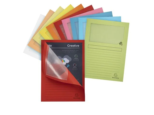 Endast denna vecka Aktmapp m.fönster A4 160g sort.f. 100/fp