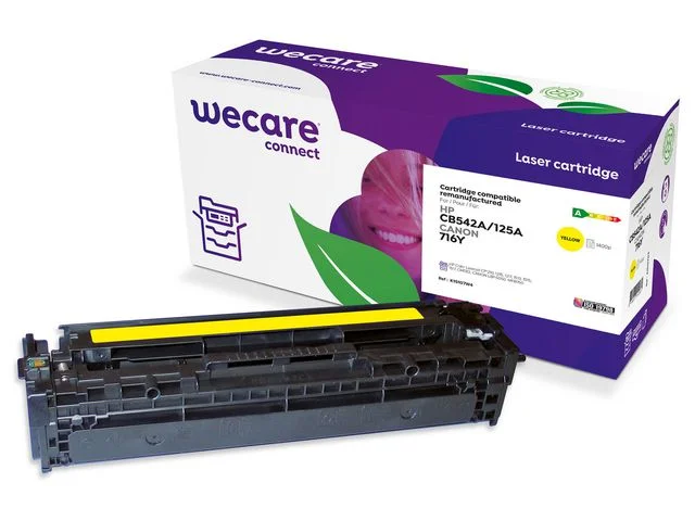 Sänkt pris Toner WECARE HP CB542A/1977B002 1,4K gul