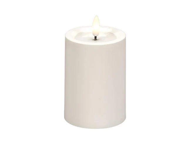 Kundfavorit Blockljus KONSTSMIDE LED timer vit 10cm