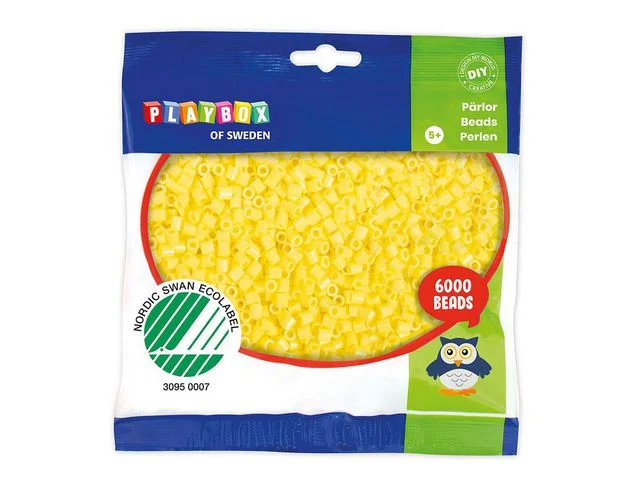 Populär Rörpärlor pastell gul 6000/fp