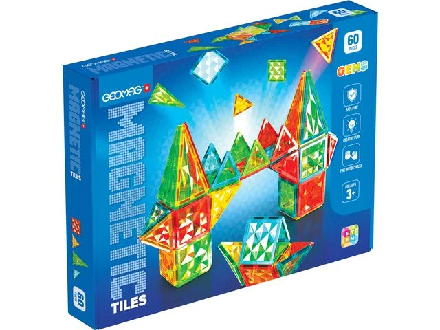 GEOMAG Ädelstenar 60 delar I lager