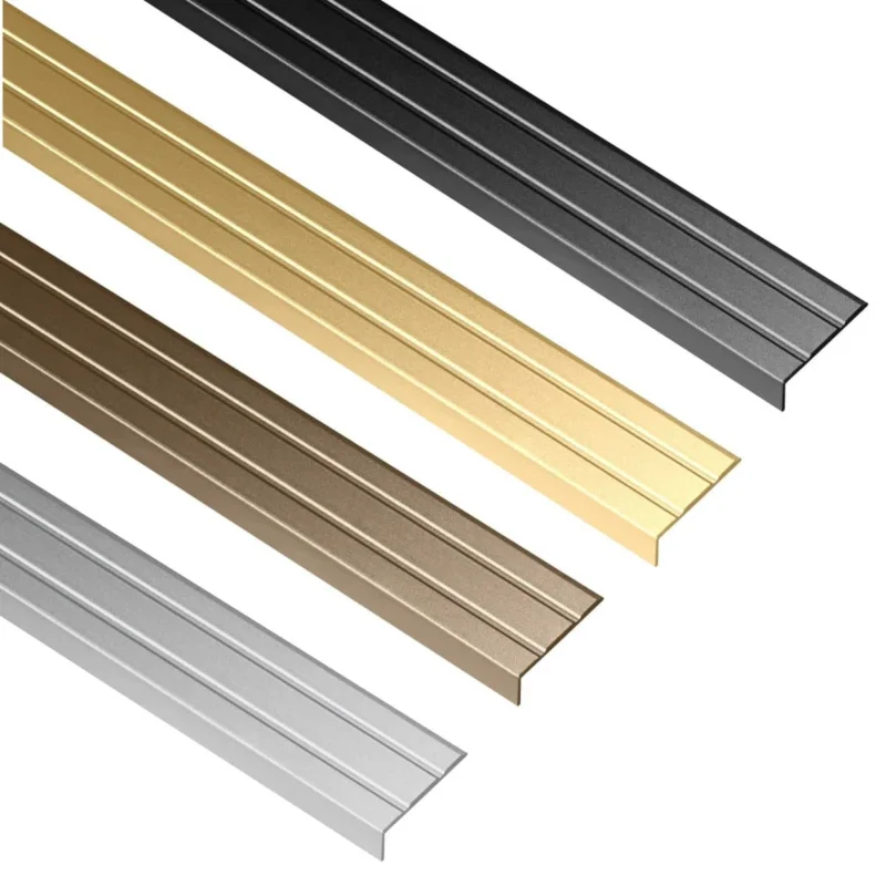 Populärt val Alfer Treppenkantenprofilaus Aluminium L-Form selbstklebend 25 x 8 mm, Bronze matt - 2000 mm