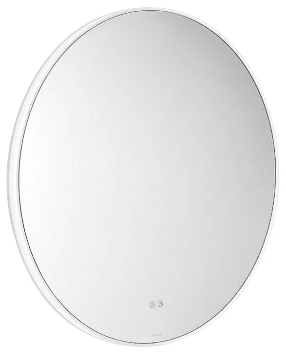 Endast idag Häfele Badezimmerspiegel rund mit LED-Beleuchtung und optionaler Spiegelheizung, Ø 600 mm mit Spiegelheizung - 32W