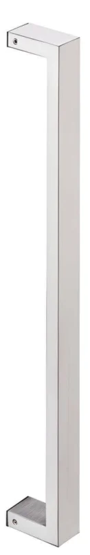 Häfele Stoßgriff CARLO aus Edelstahl für Holztüren eckig, einseitige Montage (1 Griff) - Länge 615 mm - Bohrabstand 600 mm Expressleverans