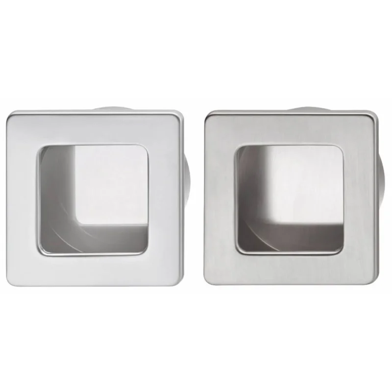 Häfele Muschelgriff ARIANE aus Metall, eckig, Edelstahl-Optik - 39 x 39 mm - Bohr-Ø 35 mm Bästa pris