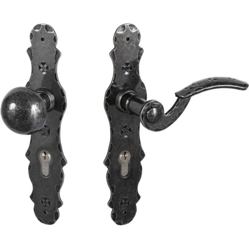 Lienbacher Türbeschlag Antik Schmiedeeisen Wechselgarnitur PZ 92 mm BERN Langschildgarnitur, PZ 92 Rechts Köp nu