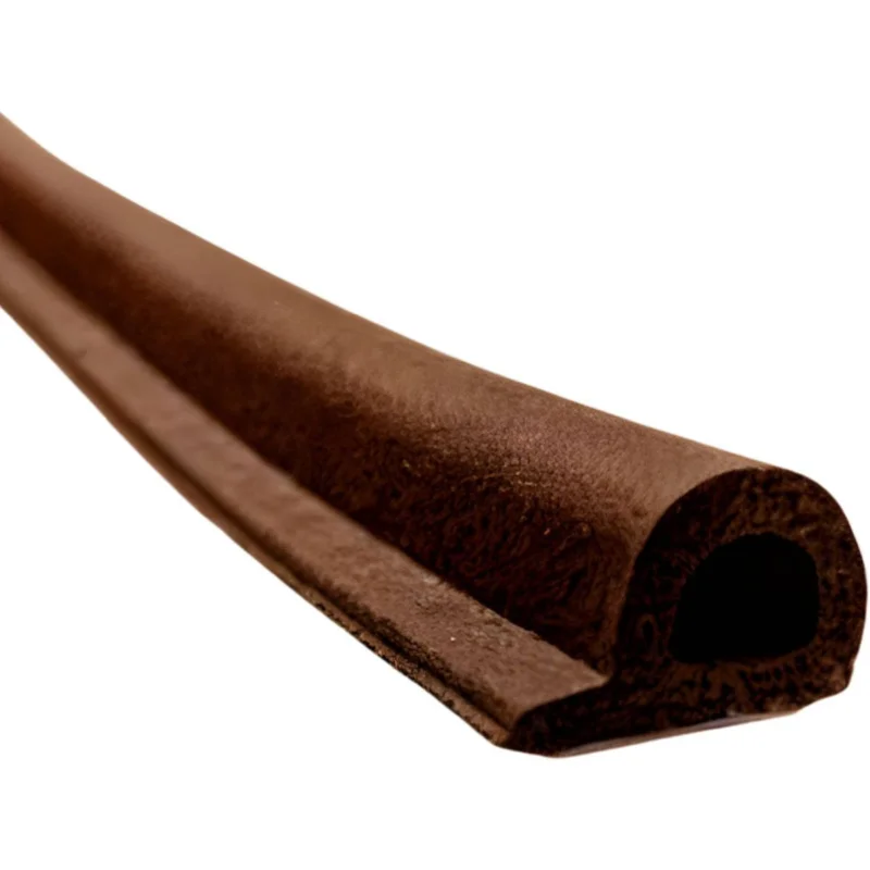 Ellen Dichtungsband ELLENFLEX aus Gummi selbstklebend für Türen und Fenster 7,5 Meter, braun 3 - 5 mm Spaltmaß Premium
