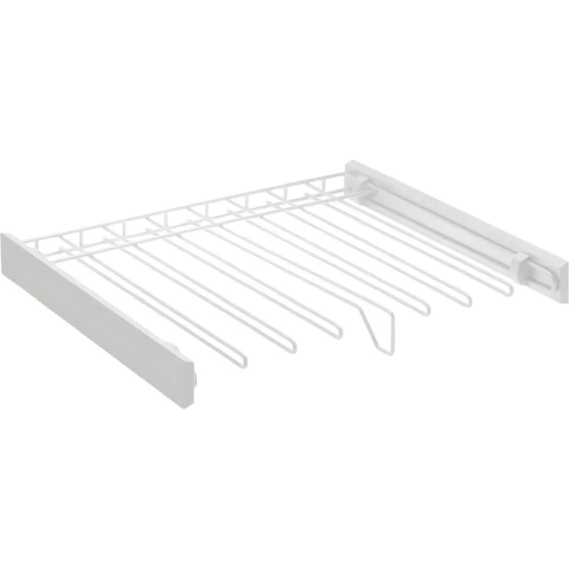 Gedotec Hosenhalter-Auszug SMART aus Stahl weiß Tiefe 460 mm, inkl. Auszugschiene - Korpusbreite 900 mm Populär