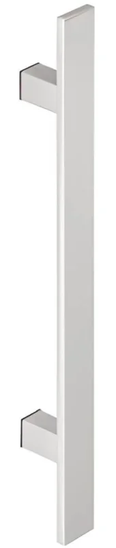 Rabatt Häfele Stoßgriff COSIMO aus Edelstahl eckig, Holztür - einseitige Montage (1 Griff) - Länge 600 mm - Bohrabstand 450 mm
