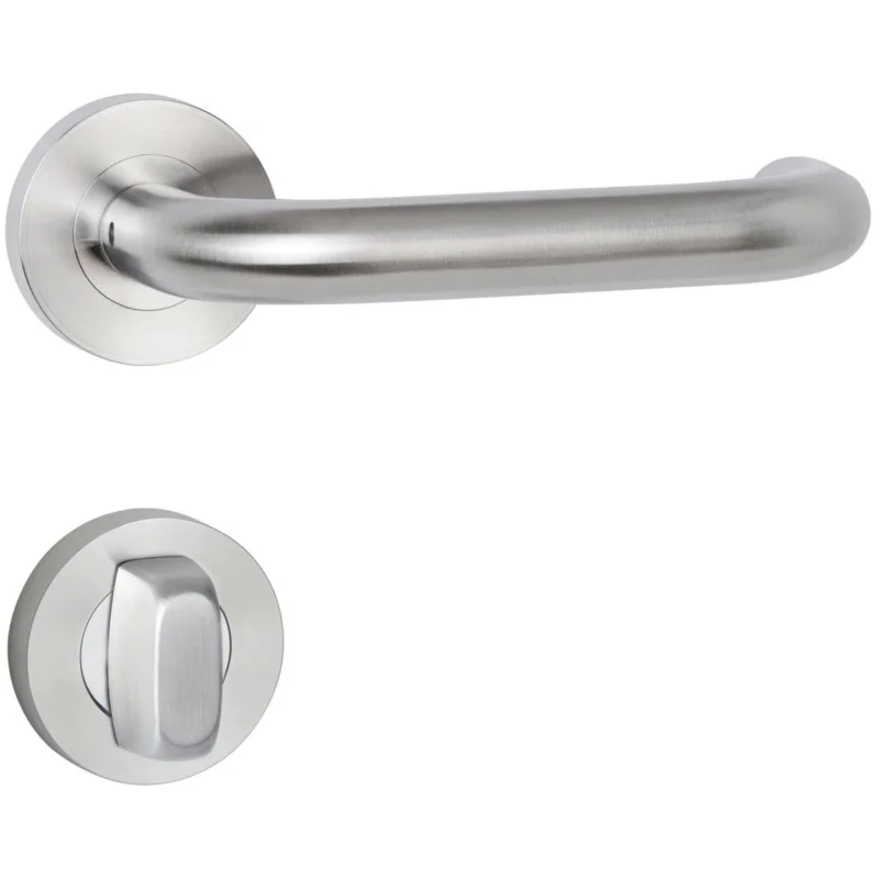 Hermat Türdrücker BASIC 01 aus Edelstahl, WC - Badezimmer Edelstahl matt Fynd