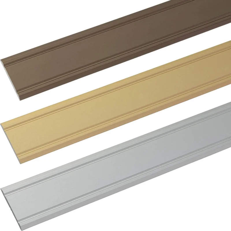 Begränsad tid Alfer Übergangsprofil aus Aluminium Superflach selbstklebend 30 x 2 mm, messing eloxiert - 1000 mm