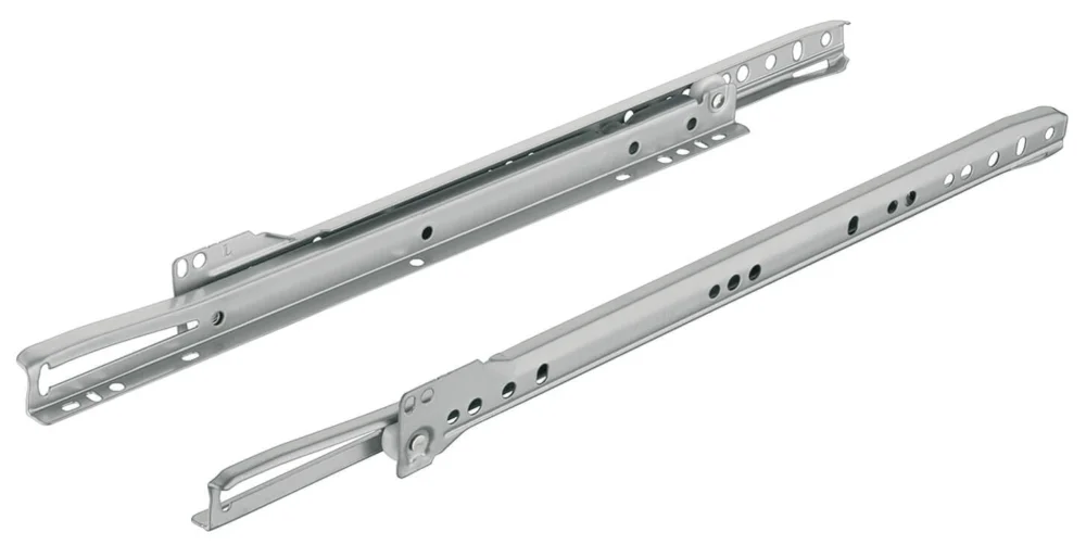 Kampanjpris Häfele Rollenführung MATRIX RUNNER R S aus Stahl, Teilauszug aufliegende Montage Tragkraft 20 kg, 300 mm - Auszugslänge 215 mm