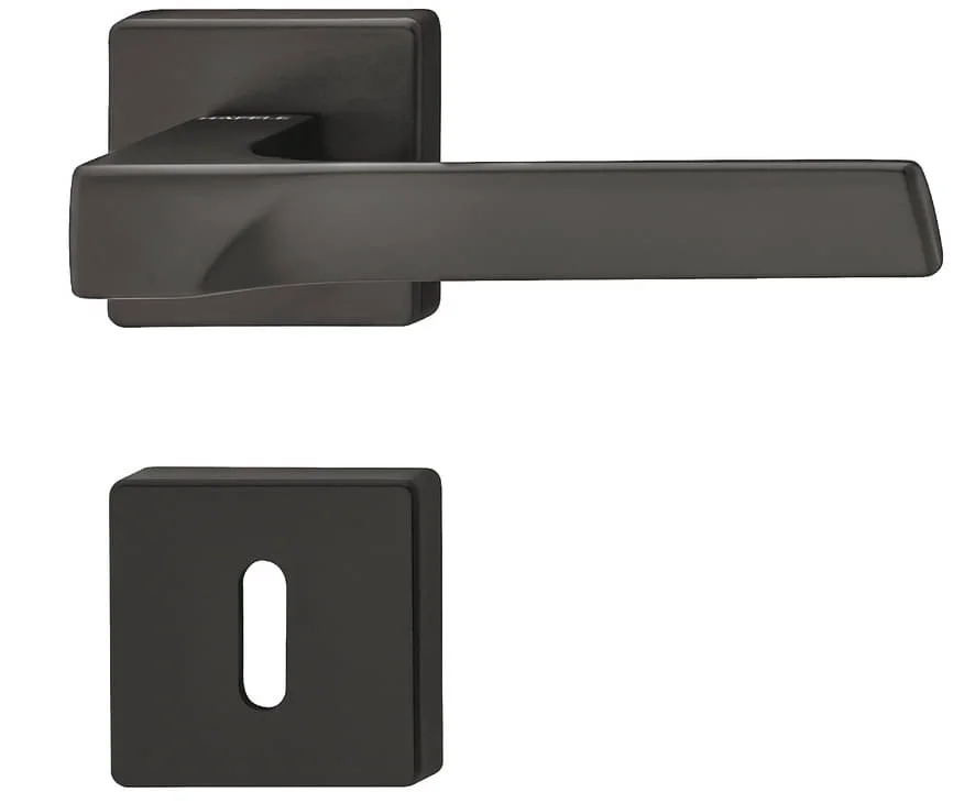 Häfele Drückergarnitur LDH 3205 aus Metall, Schwarz matt, BB - Buntbart Nyhet