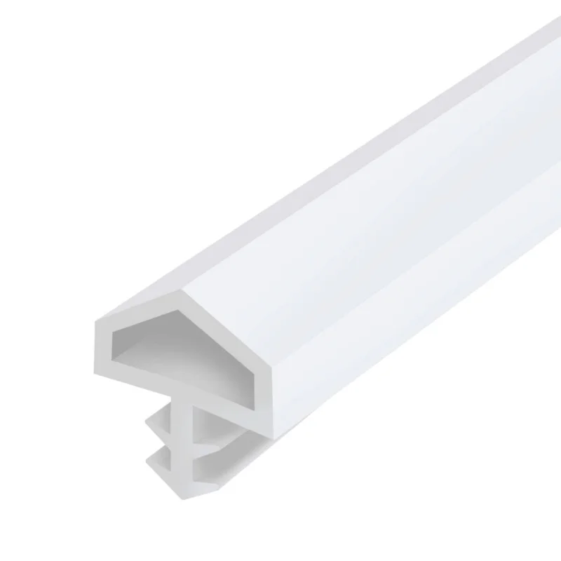 Premium Gedotec Zimmertürdichtung M680 aus PVC für Innentüren mit günstigem Drehpunkt, Transparent - 25 Meter
