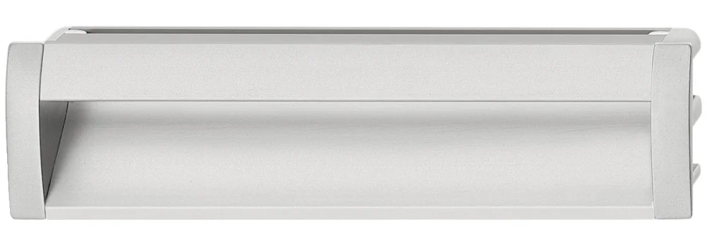 Häfele Muschelgriff eckig Modell LOLA Aluminium, 207x49 mm silberfarben Rabatt