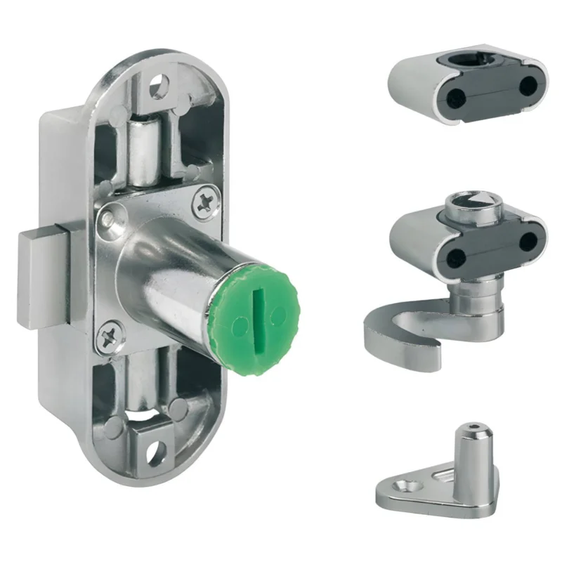 Häfele Drehstangenschloss SET H6158 Symo Piccolo -Nova Dornmaß 15 mm, zum Schrauben - Rechts Trygg betalning
