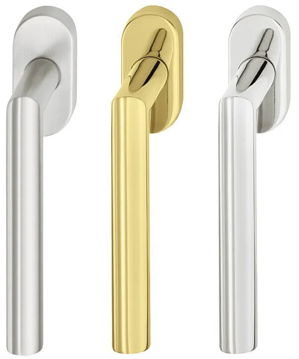 Häfele Fenstergriff WH2171 aus Edelstahl, 90°, Edelstahl messingfarben (PVD-beschichtet) Outlet