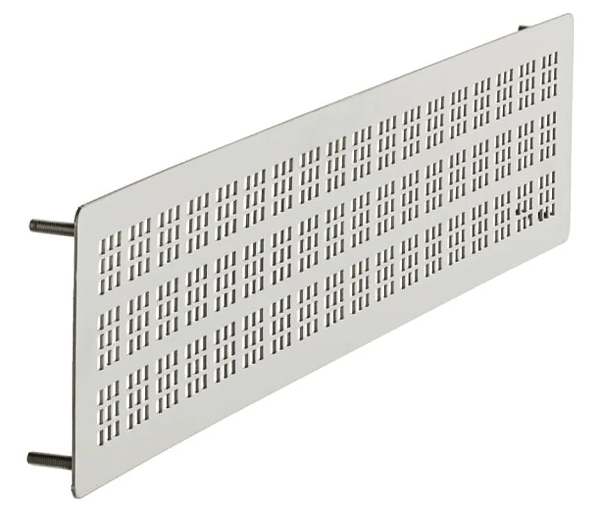 Häfele Lüftungsgitter H3643 eckig Edelstahl mit Arretierstiften, Edelstahl, 100 x 500 mm Fri frakt