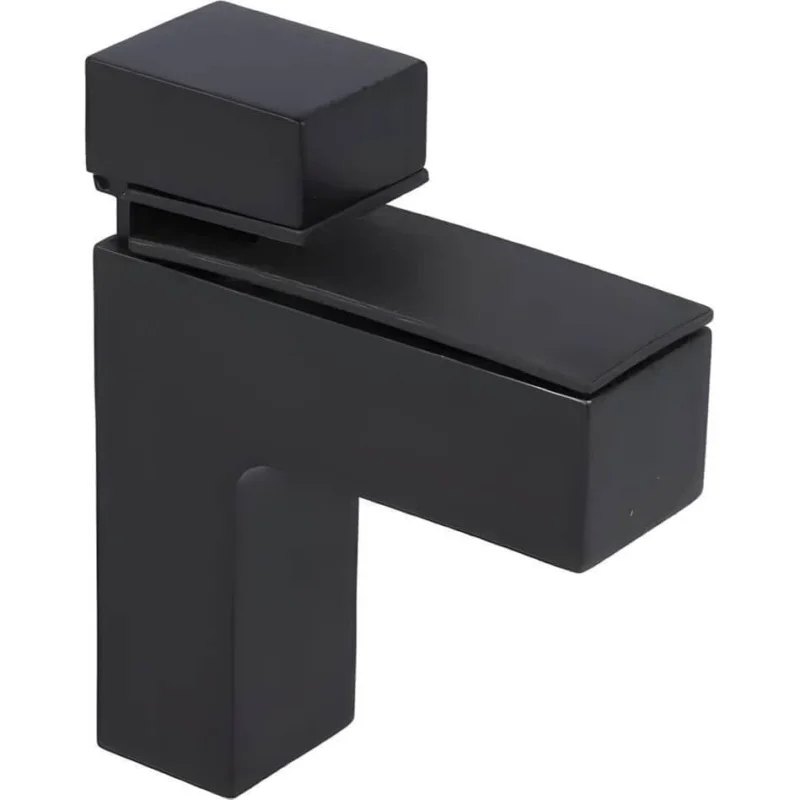 Siso Klemmtablarträger SQUARE für Glas- & Holztablare mit Tablardicke 4 - 40 mm, Schwarz matt Erbjudande