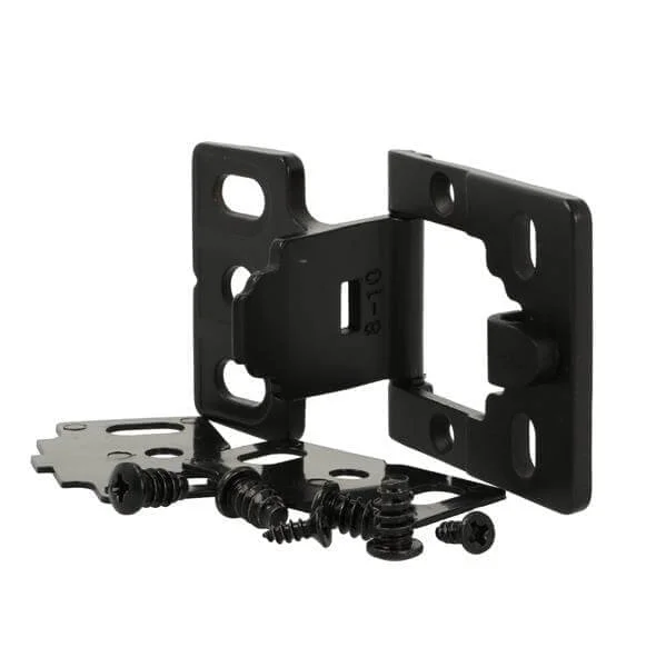 Lägg i varukorgen Siso Aufschraubscharnier EASY für Türen aus Holz oder Glas, 180°, Türdicke 14 - 16 mm - Schwarz matt