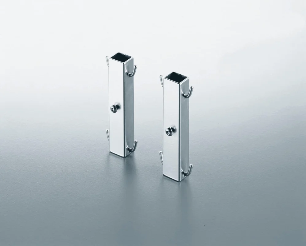 Kesseböhmer Korbhalter für Unterschrank/Hochschrank-Frontauszug, weißaluminium - RAL 9006 Outlet