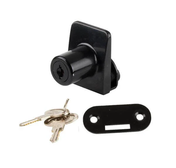 Siso Glastürschloss SQUARE für Glasstärke 4 - 6 mm, Schwarz matt verschiedenschließend Beställ nu