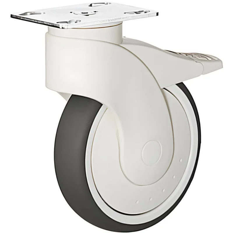 Häfele Design-Möbelrolle H4822 Tragkraft 110 kg lenkbar mit Anschraubplatte, mit Feststeller, 125 mm Fynd