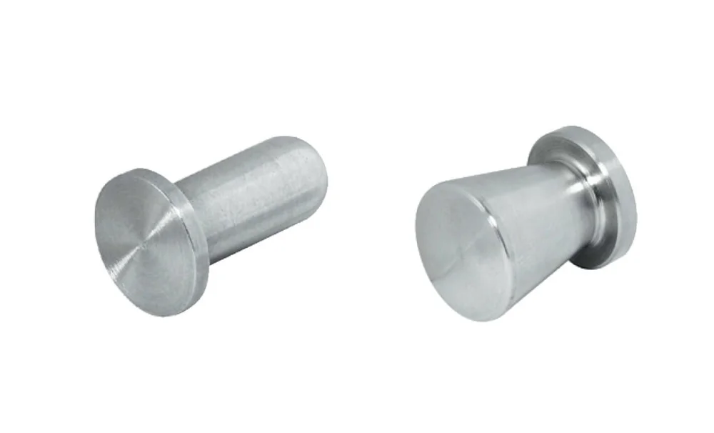 Häfele Möbelknopf H2064 Schrankknopf zum Kleben Edelstahl, Durchmesser: Ø 10 mm Kampanj