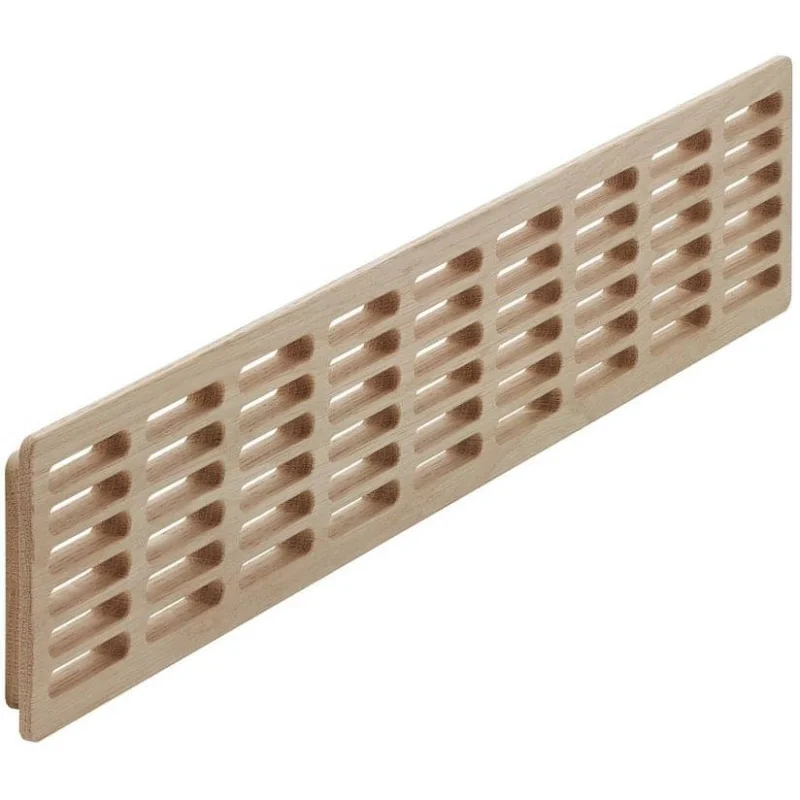 Extra rabatt Häfele Lüftungsgitter aus Holz geeignet für Sauna-Anwendung, Eiche - 550 x 80 mm