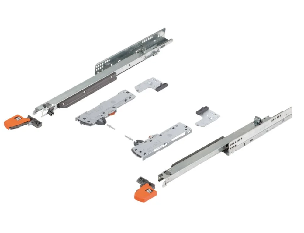Begränsat erbjudande Blum Movento Tip-On mit Blumotion 60 kg KomplettSET, 550 mm - Incl. Zusatzset (Korpusbreite>600 mm)
